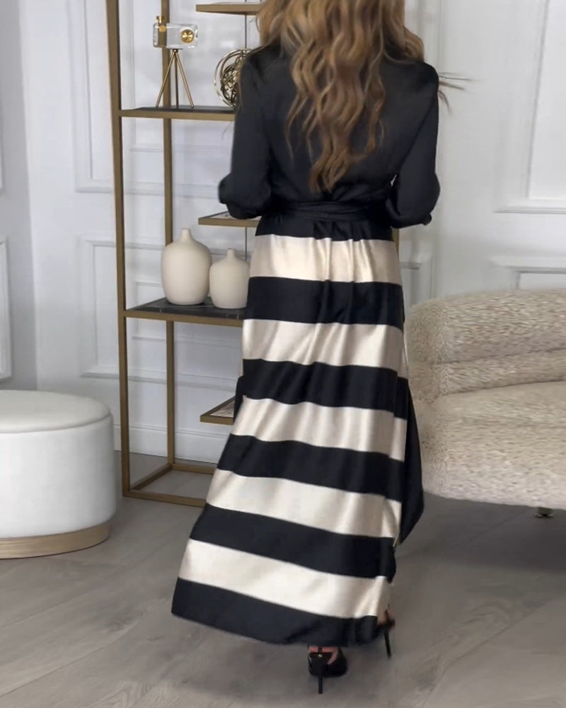 Sophie’s Striped Elegance Dress