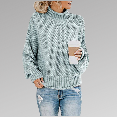 AVERY - MOCK-NECK SWEATER